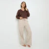 PANTALON EN TRICOT BEIGE 2 PANTALON EN TRICOT BEIGE -Rougegorge Boutique 21178402 F