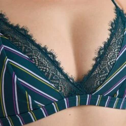 SOUTIEN-GORGE SANS ARMATURES MICROFIBRE MULTICO BLEU -Rougegorge Boutique 21211800 Z