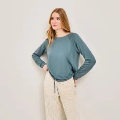 Sweat PETROLE -Rougegorge Boutique 21213001 C