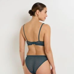 SOUTIEN-GORGE CORBEILLE DENTELLE BLEU -Rougegorge Boutique 21215401 D