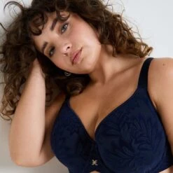 SOUTIEN-GORGE AMPLI SPACER GRANDE TAILLE MARINE -Rougegorge Boutique 21242001 Z