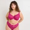SOUTIEN-GORGE EMBOITANT DENTELLE FUCHSIA 2 SOUTIEN-GORGE EMBOITANT DENTELLE FUCHSIA -Rougegorge Boutique 21243101 F