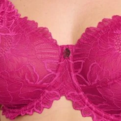 SOUTIEN-GORGE EMBOITANT DENTELLE FUCHSIA -Rougegorge Boutique 21243101 Z