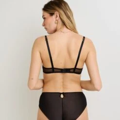 SOUTIEN-GORGE CORBEILLE MULTICO NOIR 5 SOUTIEN-GORGE CORBEILLE MULTICO NOIR -Rougegorge Boutique 21244800 D