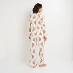 PANTALON DE PYJAMA MULTICO BLANC 5 PANTALON DE PYJAMA MULTICO BLANC -Rougegorge Boutique 21263900 D