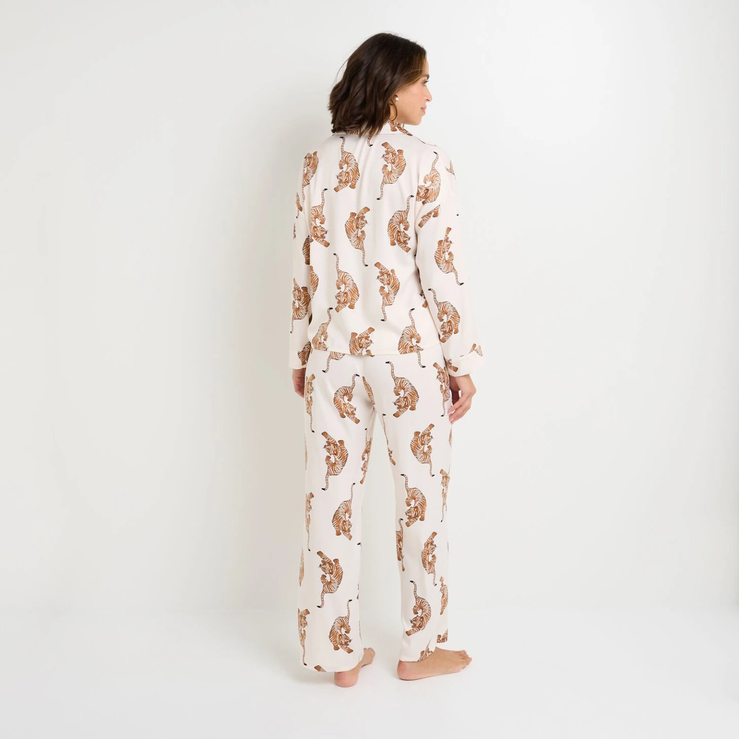 PANTALON DE PYJAMA MULTICO BLANC PANTALON DE PYJAMA MULTICO BLANC -Rougegorge Boutique 21263900 D