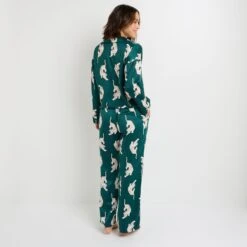 PANTALON DE PYJAMA MULTICO VERT 5 PANTALON DE PYJAMA MULTICO VERT -Rougegorge Boutique 21263901 D