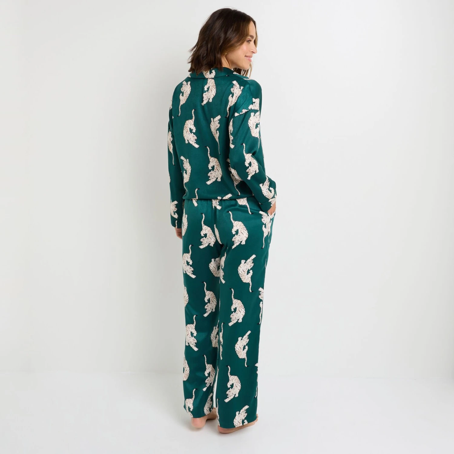 PANTALON DE PYJAMA MULTICO VERT PANTALON DE PYJAMA MULTICO VERT -Rougegorge Boutique 21263901 D
