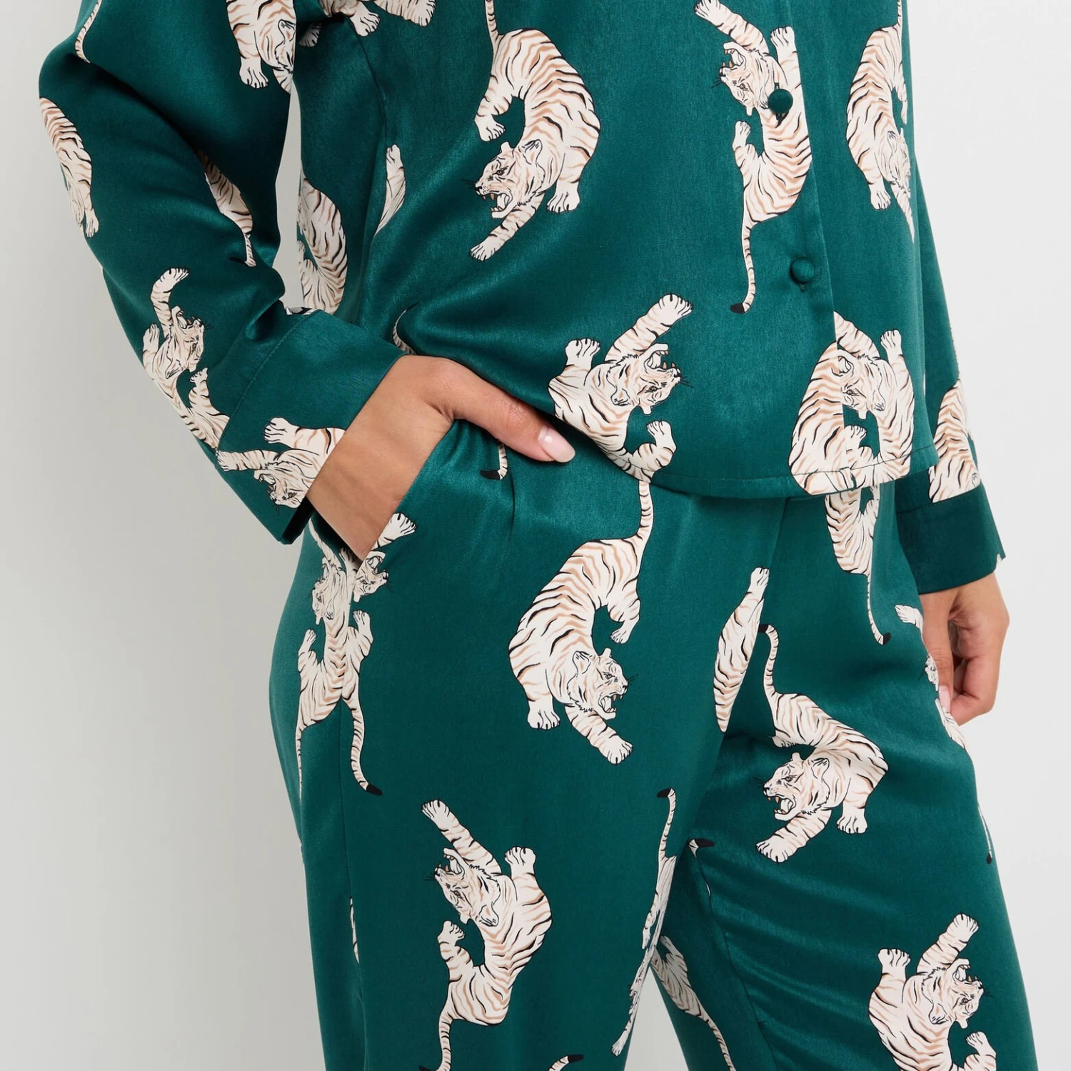 PANTALON DE PYJAMA MULTICO VERT PANTALON DE PYJAMA MULTICO VERT -Rougegorge Boutique 21263901 Z