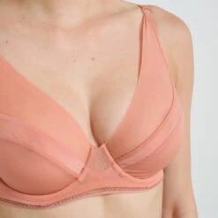 SOUTIEN-GORGE EMBOITANT FOULARD MICROFIBRE ROSE 4 SOUTIEN-GORGE EMBOITANT FOULARD MICROFIBRE ROSE -Rougegorge Boutique 21288900 Z