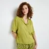 Chemise Manches Courtes Satin VERT 1 Chemise Manches Courtes Satin VERT -Rougegorge Boutique 21321301 F