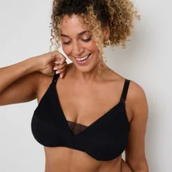 SWEET SOUTIEN-GORGE ALLAITEMENT GRANDE TAILLE FOUL NOIR -Rougegorge Boutique 21351700 M