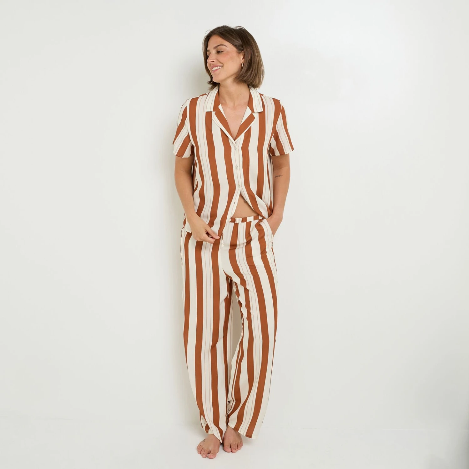 PANTALON 7/8 MULTICO BLANC PANTALON 7/8 MULTICO BLANC -Rougegorge Boutique 21354800 F