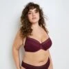 Soutien-gorge Emboitant Dentelle BORDEAUX -Rougegorge Boutique 21358600 F