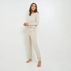 Hobby PANTALON DE PYJAMA BEIGE
