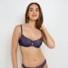 SOUTIEN-GORGE CORBEILLE MULTICO BLEU -Rougegorge Boutique 21371300 F