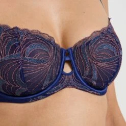 SOUTIEN-GORGE CORBEILLE MULTICO BLEU -Rougegorge Boutique 21371300 Z