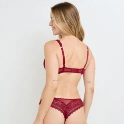 SOUTIEN-GORGE AMPLIFORME DENTELLE ROUGE 5 SOUTIEN-GORGE AMPLIFORME DENTELLE ROUGE -Rougegorge Boutique 21373100 D