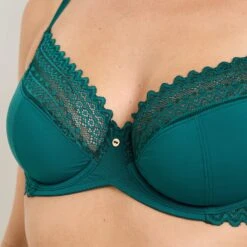 SOUTIEN-GORGE EMBOITANT MICROFIBRE VERT -Rougegorge Boutique 21392901 Z