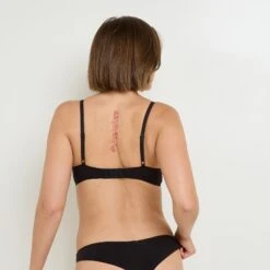 SOUTIEN-GORGE SANS ARMATURES AMPLI DENTELLE NOIR -Rougegorge Boutique 21394600 D