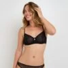 SOUTIEN-GORGE CORBEILLE DENTELLE NOIR