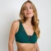 SOUTIEN-GORGE SANS ARMATURES VERT 2 SOUTIEN-GORGE SANS ARMATURES VERT -Rougegorge Boutique 21398701 F