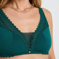 SOUTIEN-GORGE SANS ARMATURES VERT -Rougegorge Boutique 21398701 Z