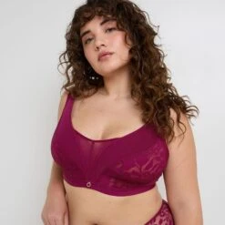 SOUTIEN-GORGE SANS ARMATURES PRUNE
