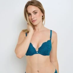 SOUTIEN-GORGE AMPLIFORME PUSH-UP BLEU 3 SOUTIEN-GORGE AMPLIFORME PUSH-UP BLEU -Rougegorge Boutique 21404902 M