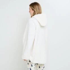 VESTE CAPUCHE ECRU 5 VESTE CAPUCHE ECRU -Rougegorge Boutique 21497700 D