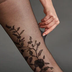 COLLANT FANTAISIE 20D NOIR 4 COLLANT FANTAISIE 20D NOIR -Rougegorge Boutique 40132900 Z