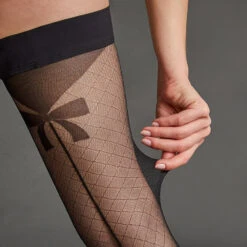 BAS AUTOFIXANT 20D NOIR 5 BAS AUTOFIXANT 20D NOIR -Rougegorge Boutique 40139900 D