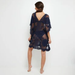 BEACHWEAR TUNIQUE BRODEE MARINE 5 BEACHWEAR TUNIQUE BRODEE MARINE -Rougegorge Boutique 42582503 D