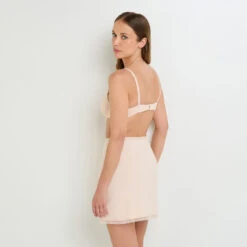 JUPON MICROFIBRE RECYCLEE NATUREL -Rougegorge Boutique 43184100 D