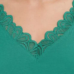 TEE SHIRT MANCHES COURTES VERT 4 TEE SHIRT MANCHES COURTES VERT -Rougegorge Boutique 43186804 Z