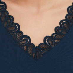 TEE SHIRT MANCHES COURTES MARINE -Rougegorge Boutique 43186805 Z