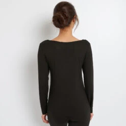 TEE SHIRT MANCHES LONGUES NOIR 5 TEE SHIRT MANCHES LONGUES NOIR -Rougegorge Boutique 43186900 D