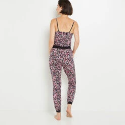 TREGGING NOIR/ROSE 4 TREGGING NOIR/ROSE -Rougegorge Boutique 43187102 D