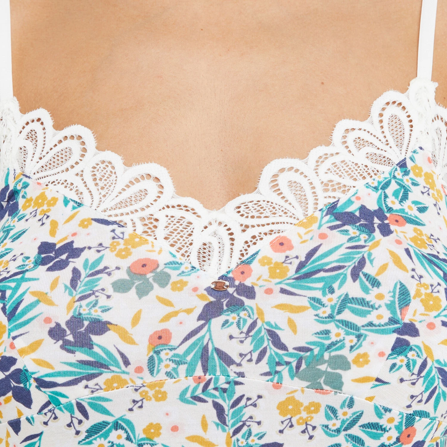 NUISETTE VISCOSE BLANC/VERT NUISETTE VISCOSE BLANC/VERT -Rougegorge Boutique 43187203 Z