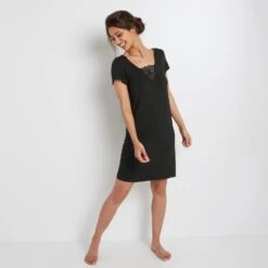 NUISETTE MANCHES COURTES NOIR