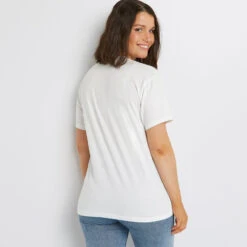 TEE SHIRT SOLIDAIRE BLANC -Rougegorge Boutique 43191000 D