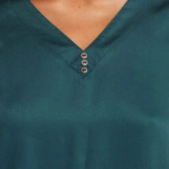 TEE SHIRT MANCHES COURTES VISCOSE VERT -Rougegorge Boutique 43193201 Z