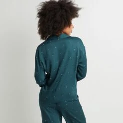 CHEMISE DE PYJAMA VISCOSE VERT -Rougegorge Boutique 43193301 D