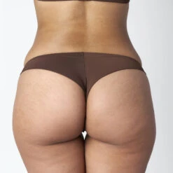 Tanga Microfibre CHOCOLAT -Rougegorge Boutique 77011200 D