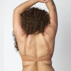 SOUTIEN-GORGE SANS COQUES ARMATURES CARAMEL -Rougegorge Boutique 77011400 D