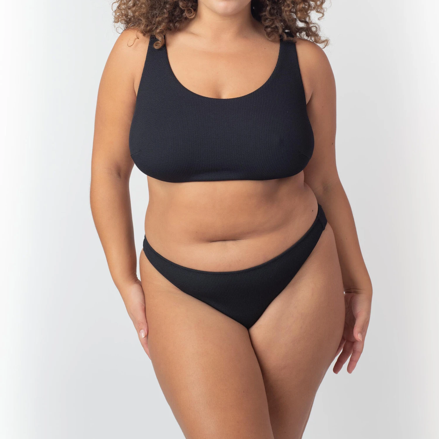 BRASSIERE MAILLE GAUFREE NOIR BRASSIERE MAILLE GAUFREE NOIR -Rougegorge Boutique 77016200 D