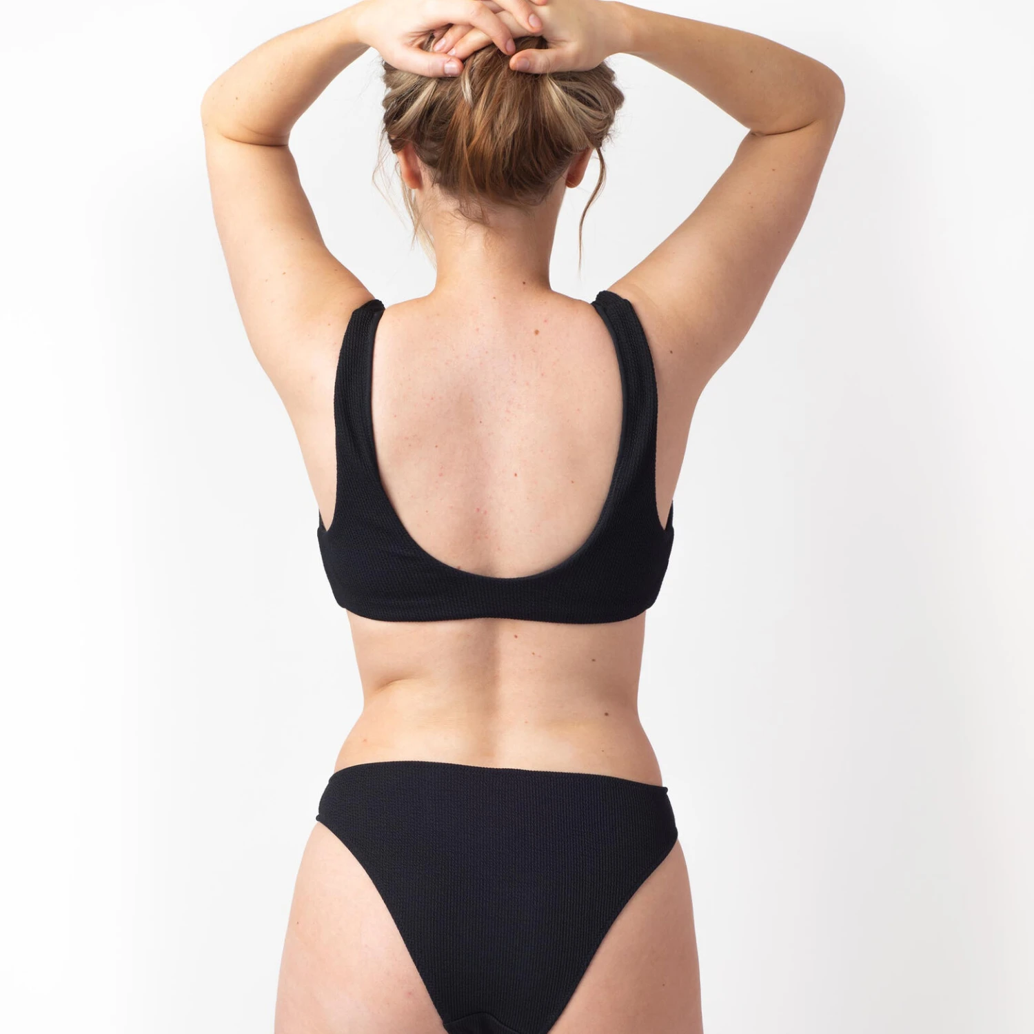 BRASSIERE MAILLE GAUFREE NOIR BRASSIERE MAILLE GAUFREE NOIR -Rougegorge Boutique 77016200 M