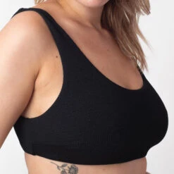 BRASSIERE MAILLE GAUFREE NOIR 4 BRASSIERE MAILLE GAUFREE NOIR -Rougegorge Boutique 77016200 Z