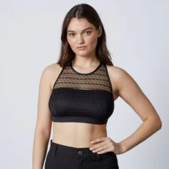 MINI BUSTIER DENTELLE NOIR