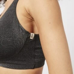 BRASSIERE MAILLE PAILLETEE NOIRE NOIR -Rougegorge Boutique 77022200 Z